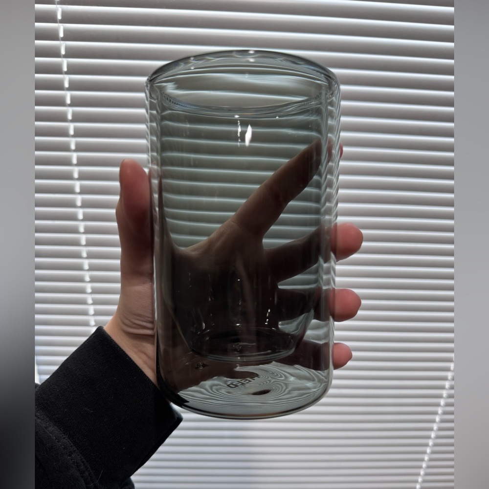 Double Wall 12oz Glasses - Set of Two, Gray